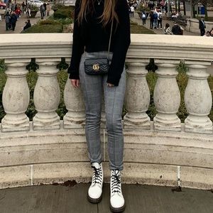 Plaid stretchy pants